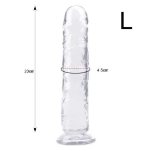 Plug Anal Silicone simple Transparent L