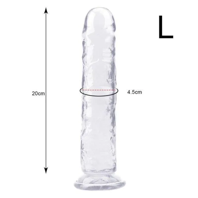 Plug Anal Silicone simple Transparent L