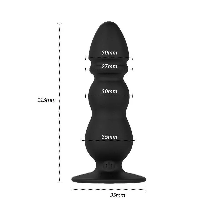 Plug anal vibrant simple Noir