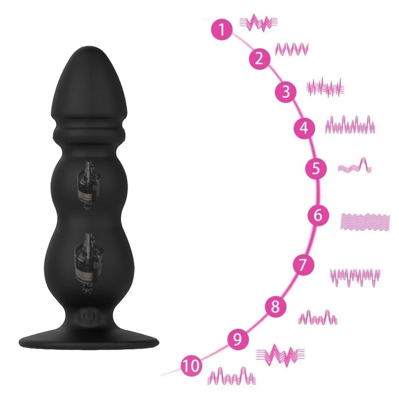 Plug anal vibrant simple Noir