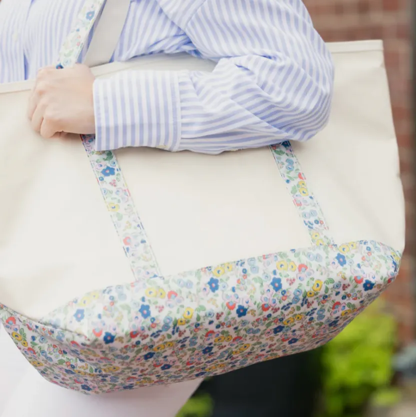 Posies Coated Maxi Tote