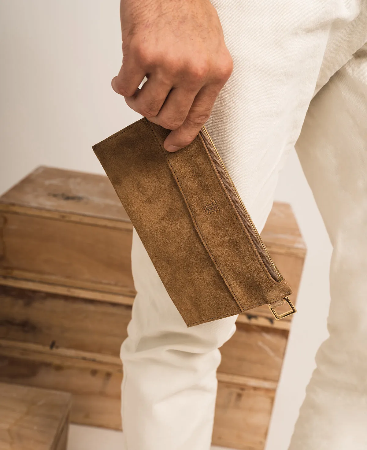 POUCH SMALL TAN
