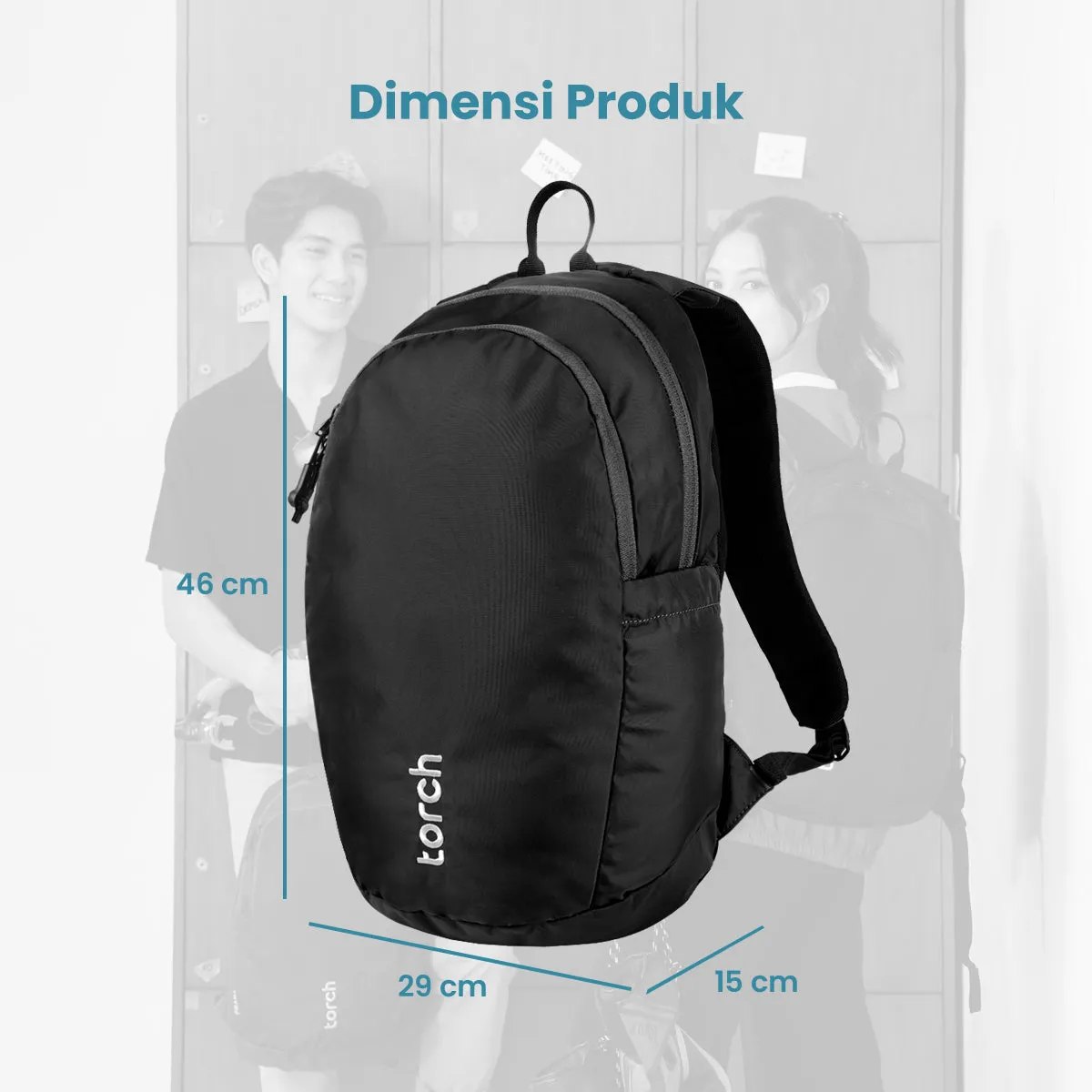 Prana Tas Ransel Sekolah Torch 19L Grey
