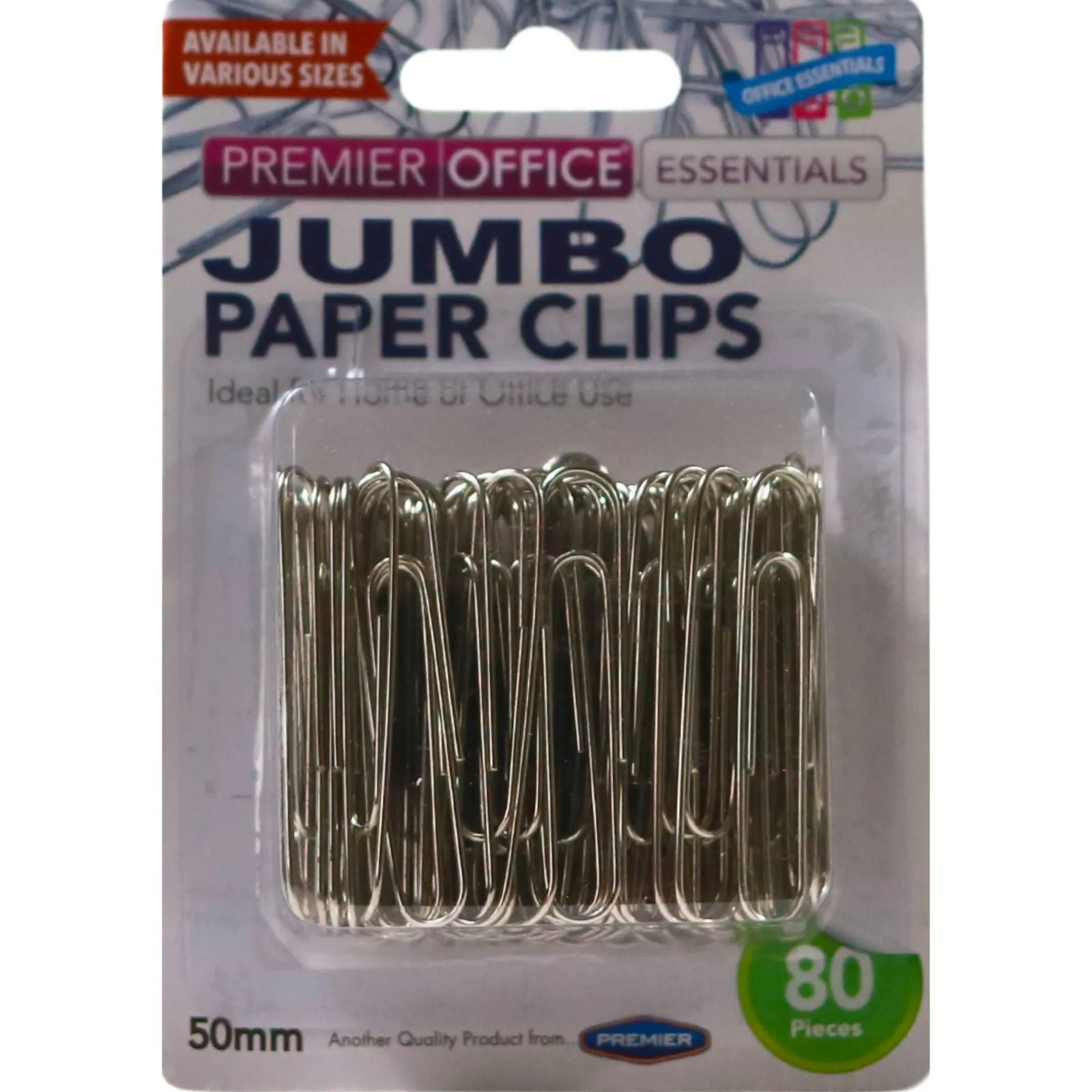 Premier Office - 80 x 50mm Jumbo Paper Clips
