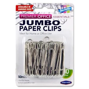 Premier Office - 80 x 50mm Jumbo Paper Clips