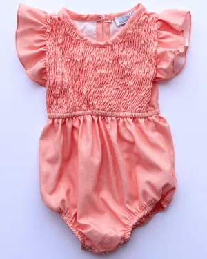 PREORDER! Astrid Flutter Sleeve Bubble Romper - Simple Spring