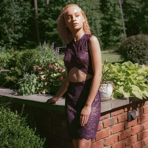 Purple Lace Dress