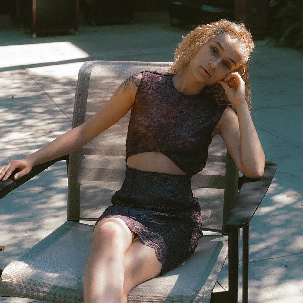 Purple Lace Dress
