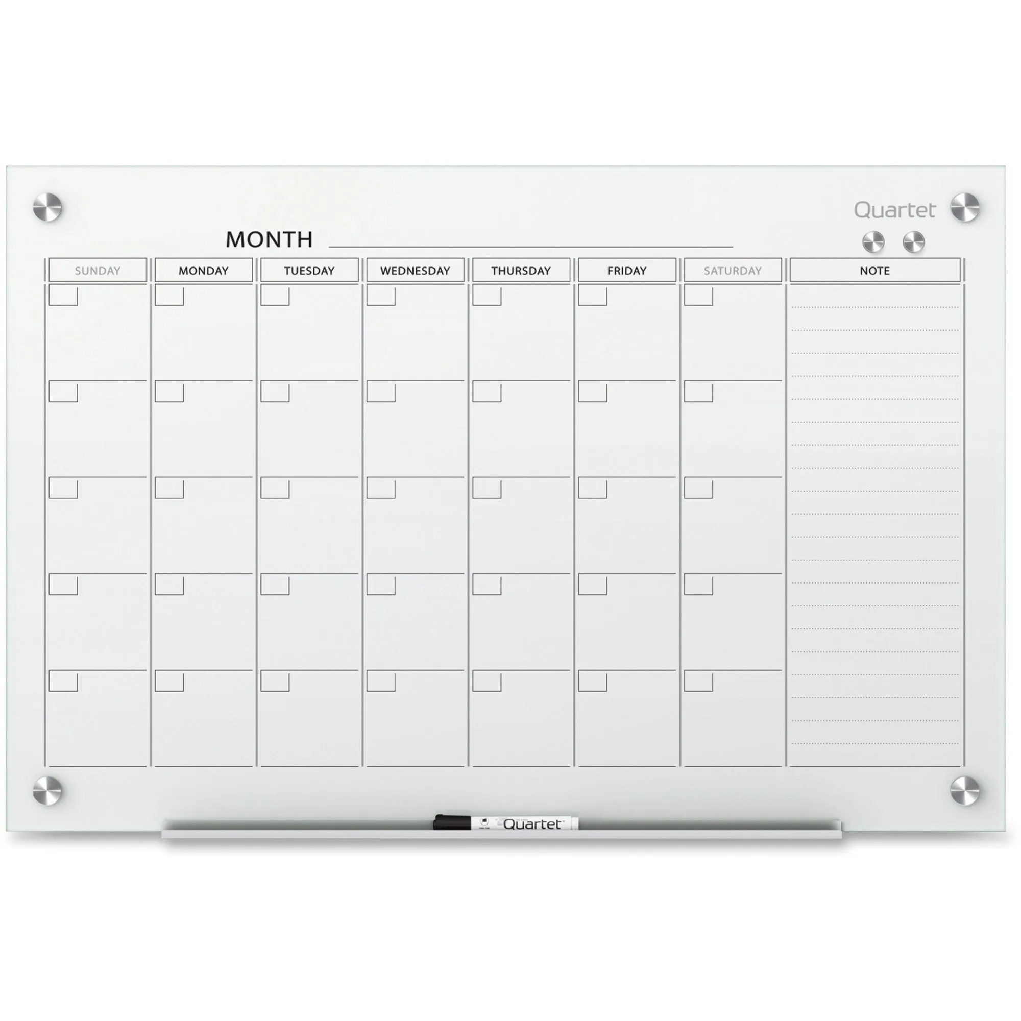 Quartet Infinity™ Glass Magnetic Calendar Board