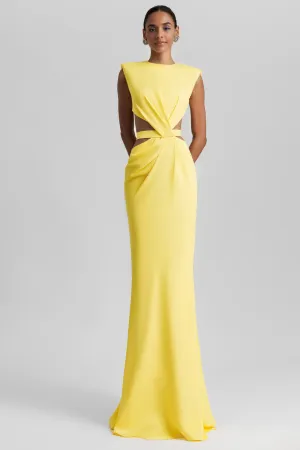 Quinn Gown in Yellow by Gemy Maalouf - RENTAL