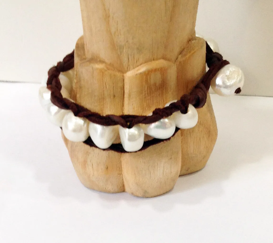 "Lily of the Valley" Freshwater Pearl Bracelet