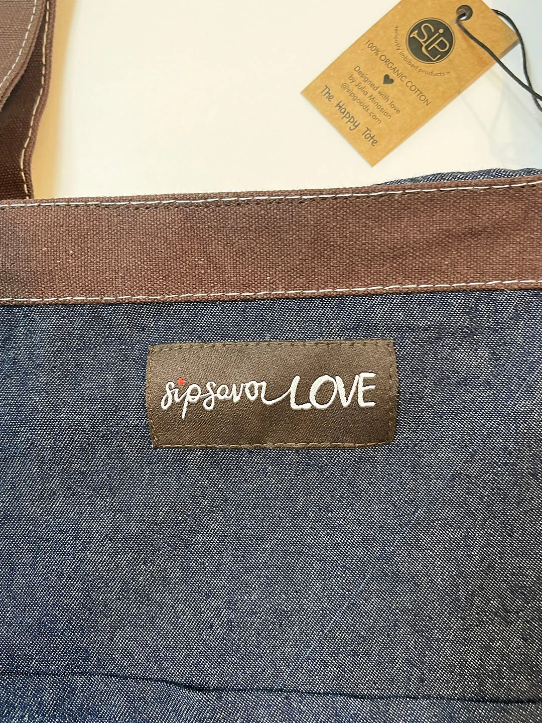 "Solstice" Denim Tote Bag