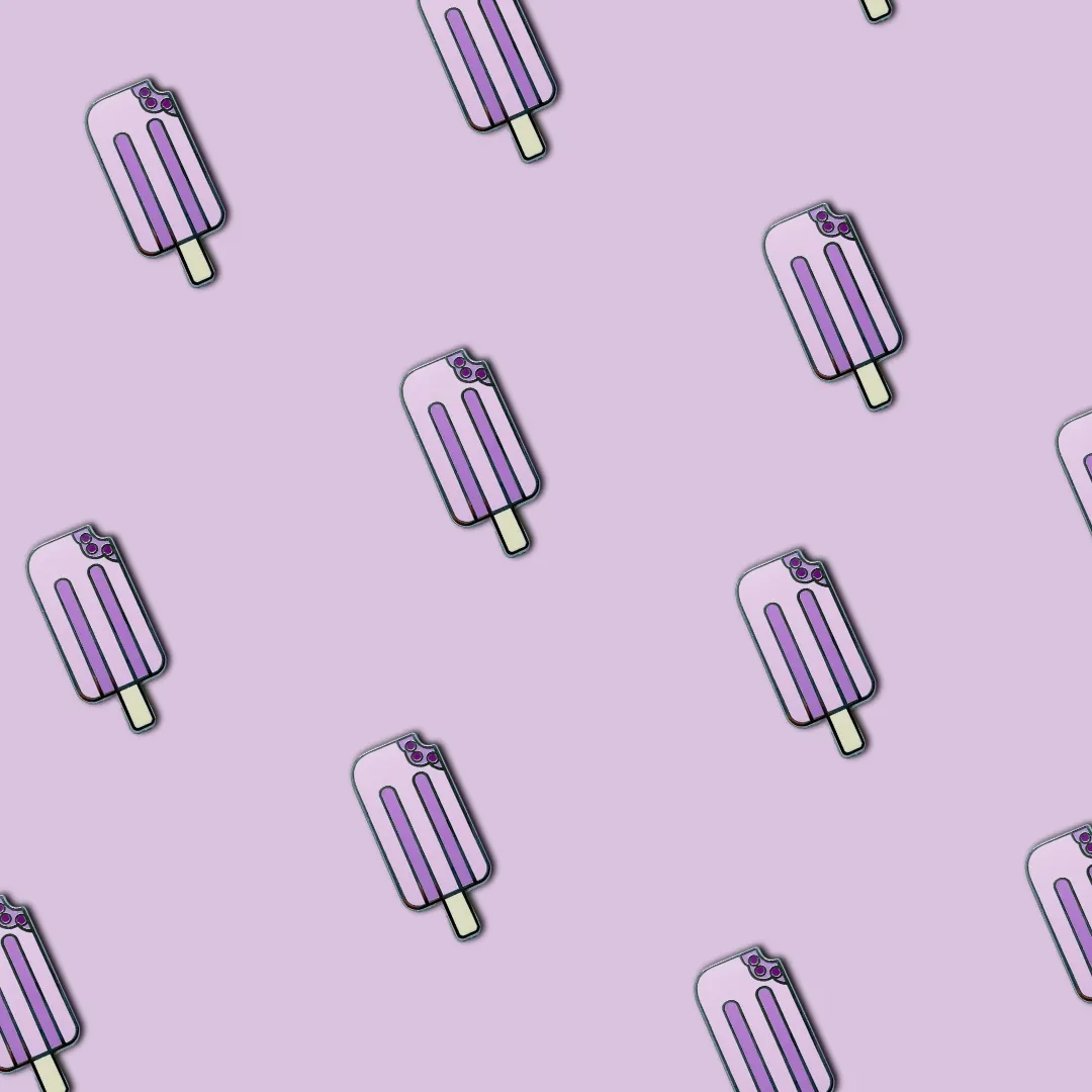"Taro Ice Cream" Lapel Pin