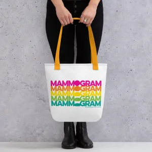 Rainbow Mammogram Tote bag (15x15 in)