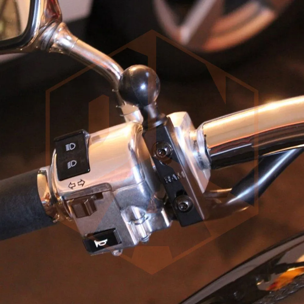 RAM Motorcycle Brake/Clutch Reservoir Base with 1" Ball