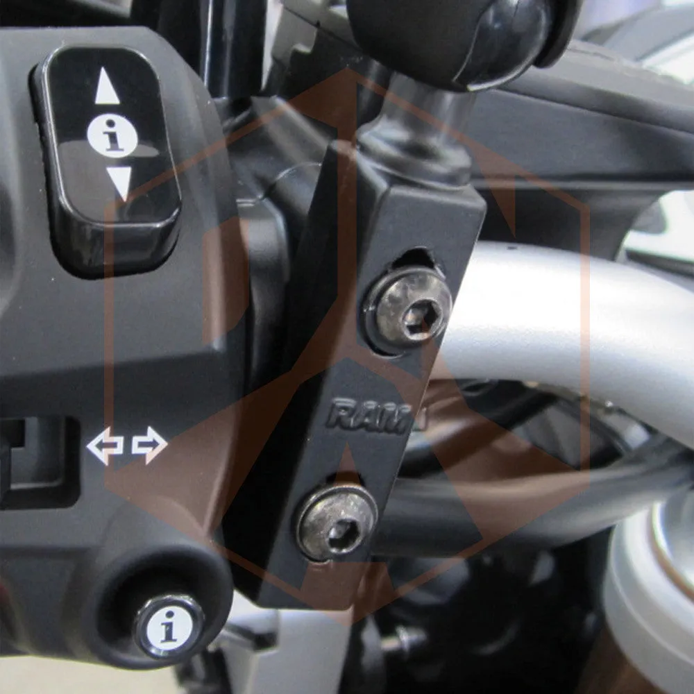 RAM Motorcycle Brake/Clutch Reservoir Base with 1" Ball