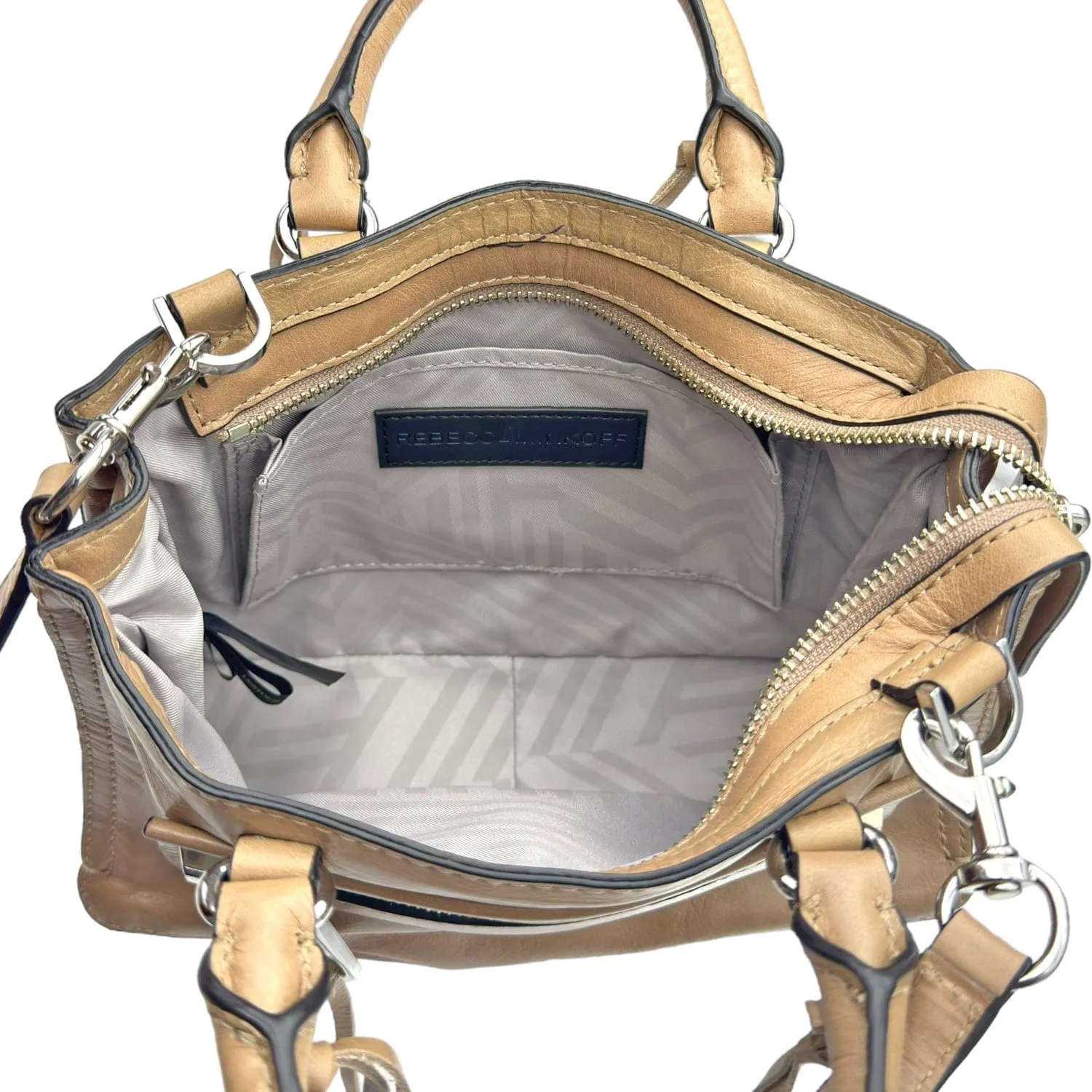REBECCA MINKOFF Regan Satchel - Camel