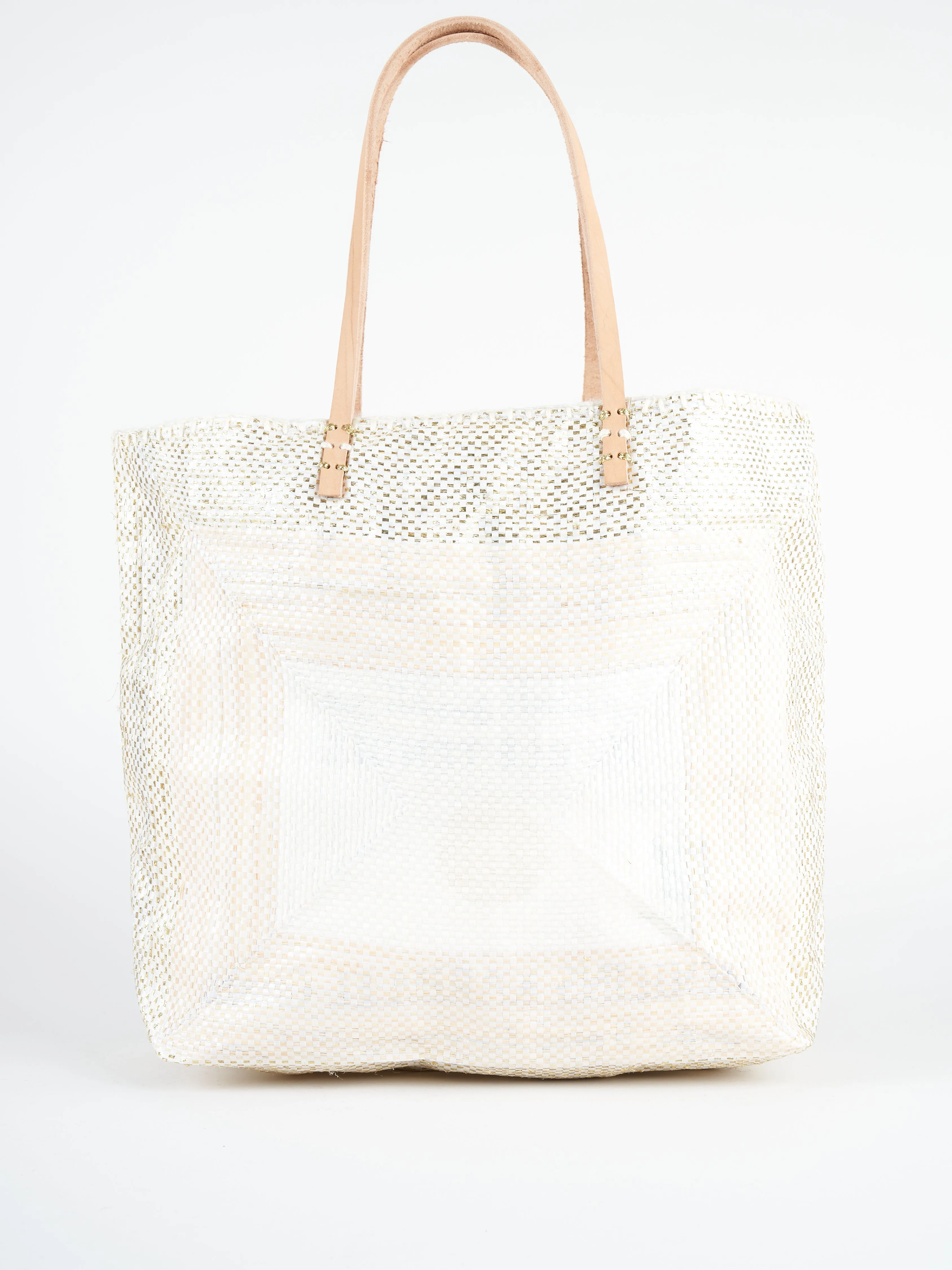 recycled bag - gold/nude