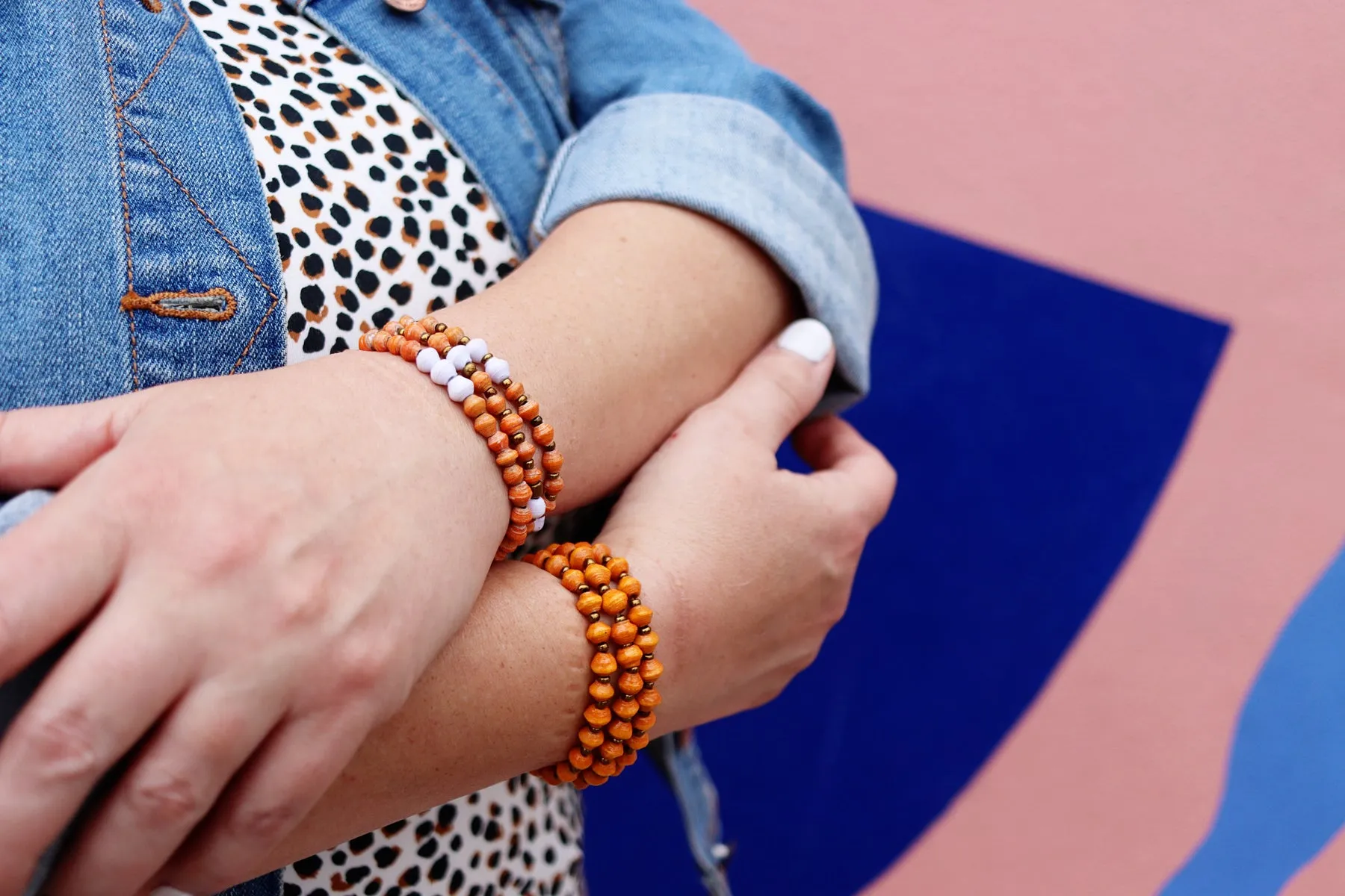 Recycled Paper Bead Bracelet - Constant