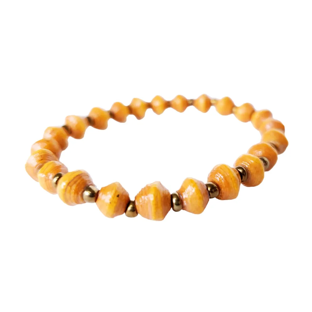 Recycled Paper Bead Bracelet - Constant