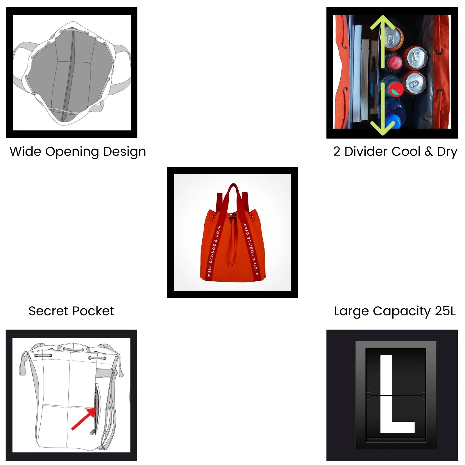 RED STRINGS & CO. Nomad Smart Tote Pack