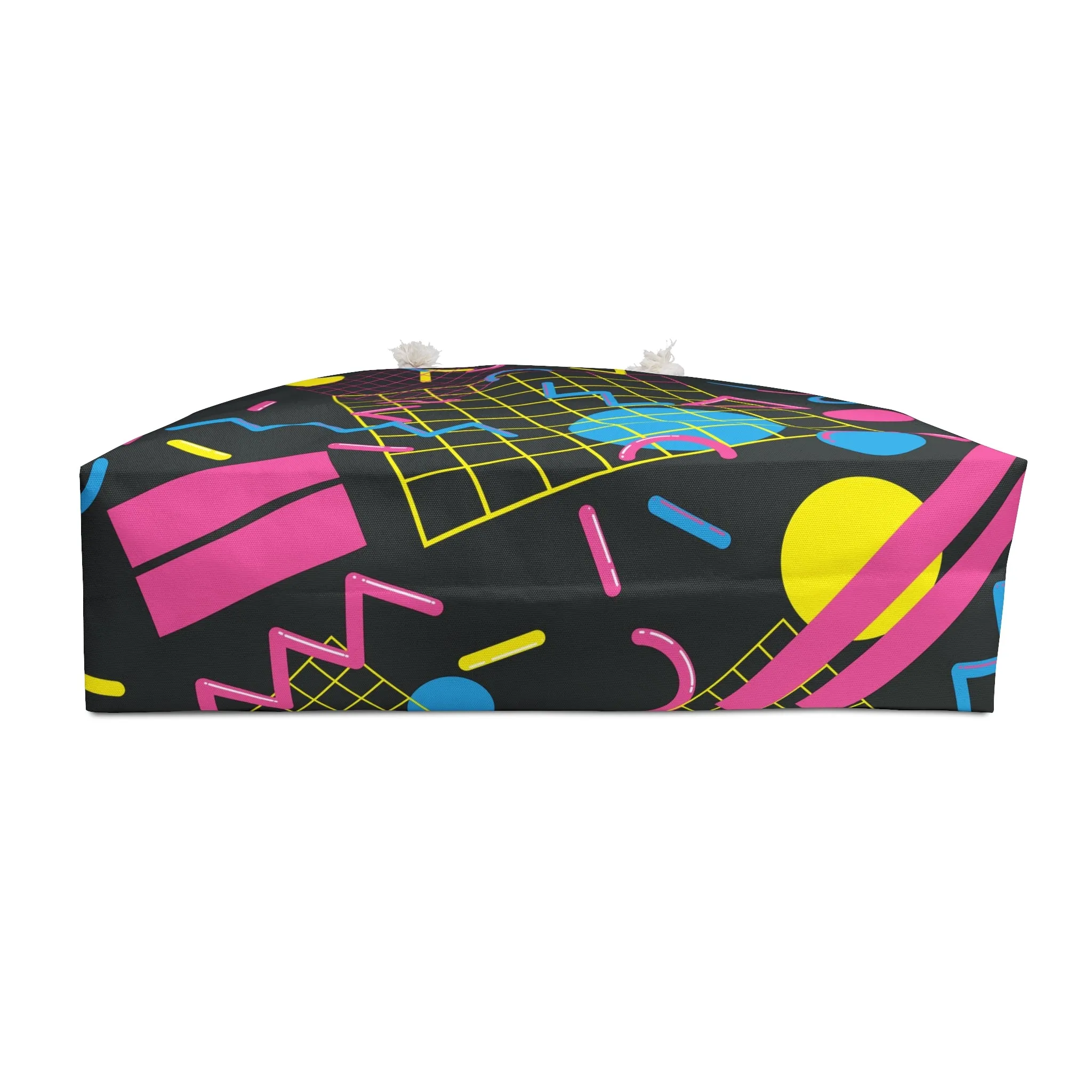 Retro Geometric Weekender Bag - Stylish Travel Tote for Weekend Getaways