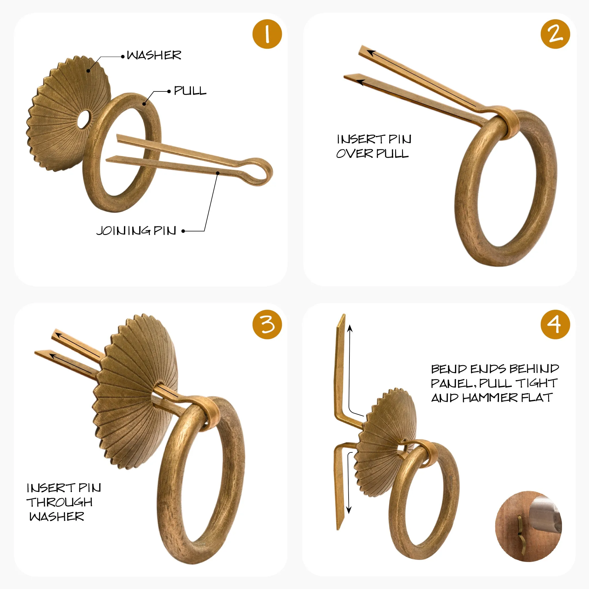 Ring Pulls 1.6" - Set of 2