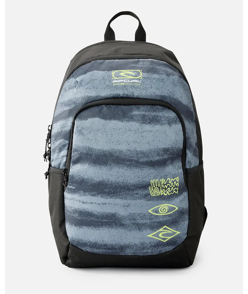 RIP CURL OZONE 30L SCHOOL - BLACK/GREEN