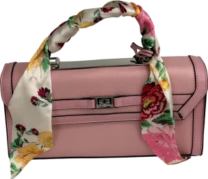 River Island Pink Faux Leather Mini Tote Cross Body Bag