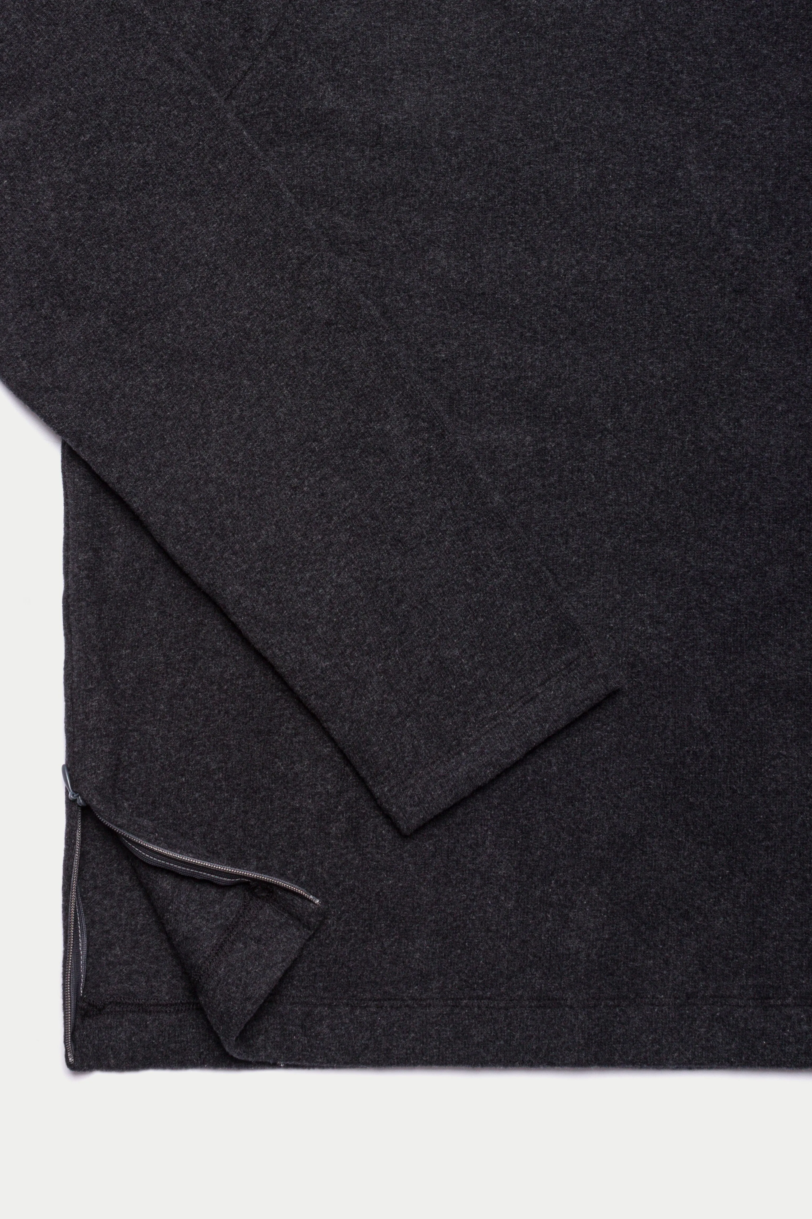Rocco Brushed Cotton Hoodie Charcoal Grey