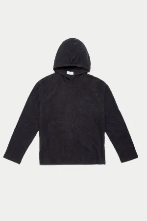Rocco Brushed Cotton Hoodie Charcoal Grey