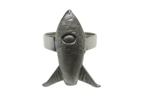 Rocket Space Ship Adjustable Size Fashion Ring