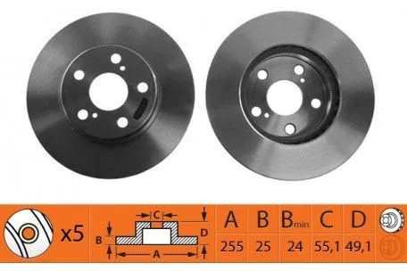 ROTOR DISC SB BR21109T
