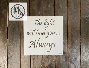 S0775 The light will find you