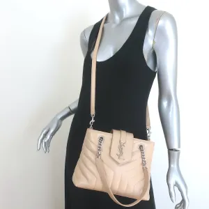 Saint Laurent LouLou Small Tote Beige Y Quilted Leather Crossbody