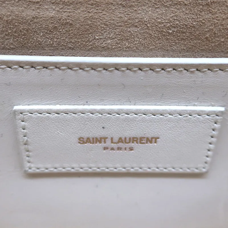 Saint Laurent Lulu Small Crossbody Bag Cream Leather