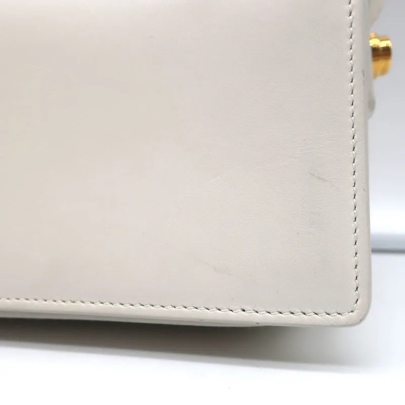 Saint Laurent Lulu Small Crossbody Bag Cream Leather