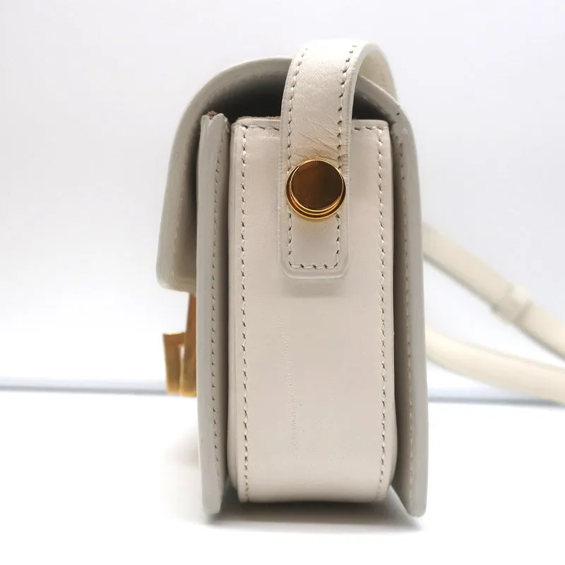Saint Laurent Lulu Small Crossbody Bag Cream Leather