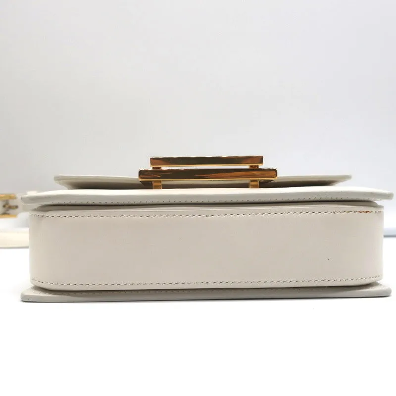 Saint Laurent Lulu Small Crossbody Bag Cream Leather