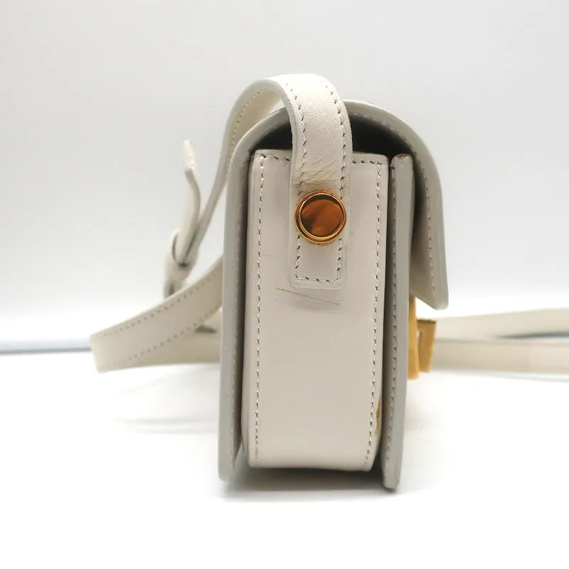 Saint Laurent Lulu Small Crossbody Bag Cream Leather