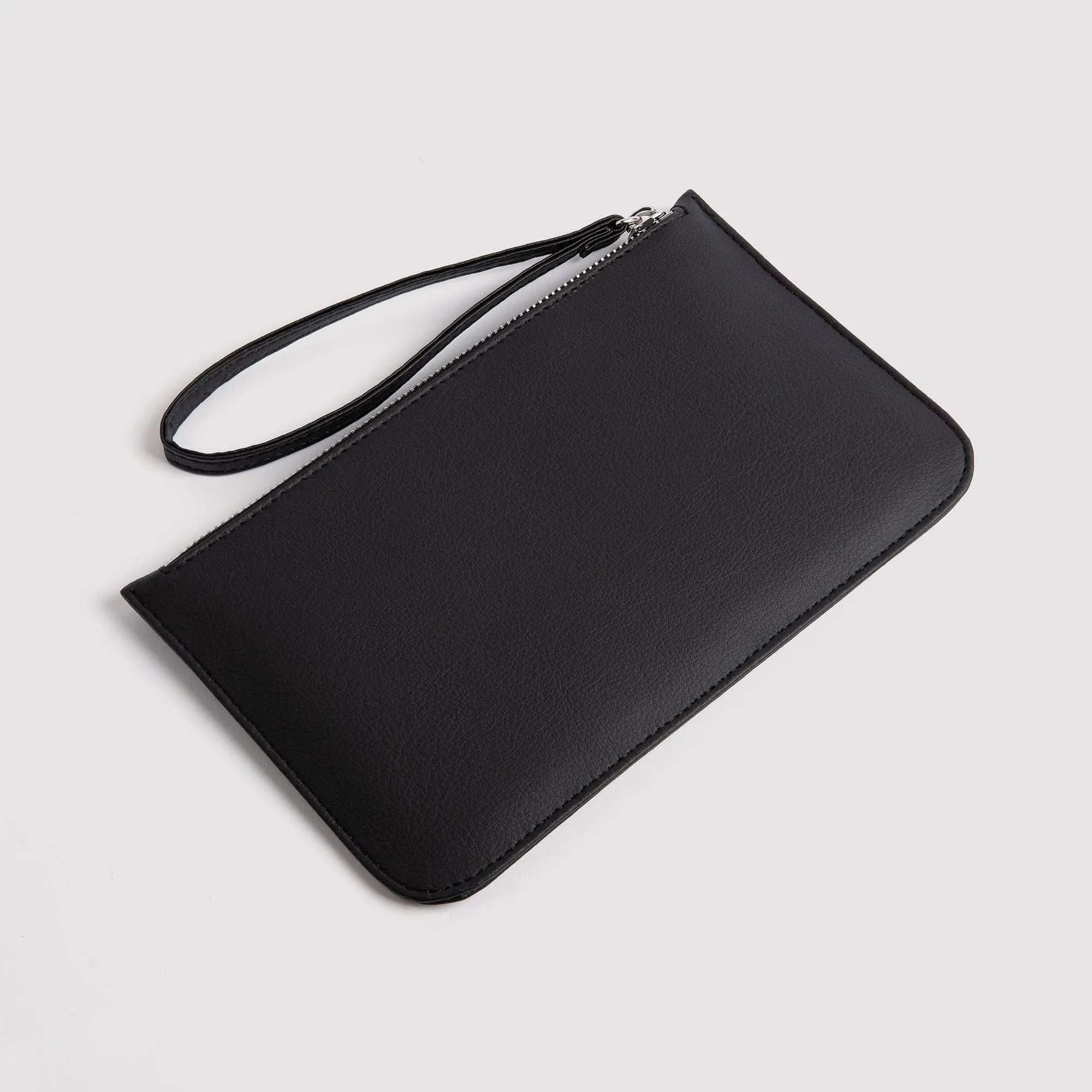 Sakura Piñatex Leather Vegan Mini Clutch | Black