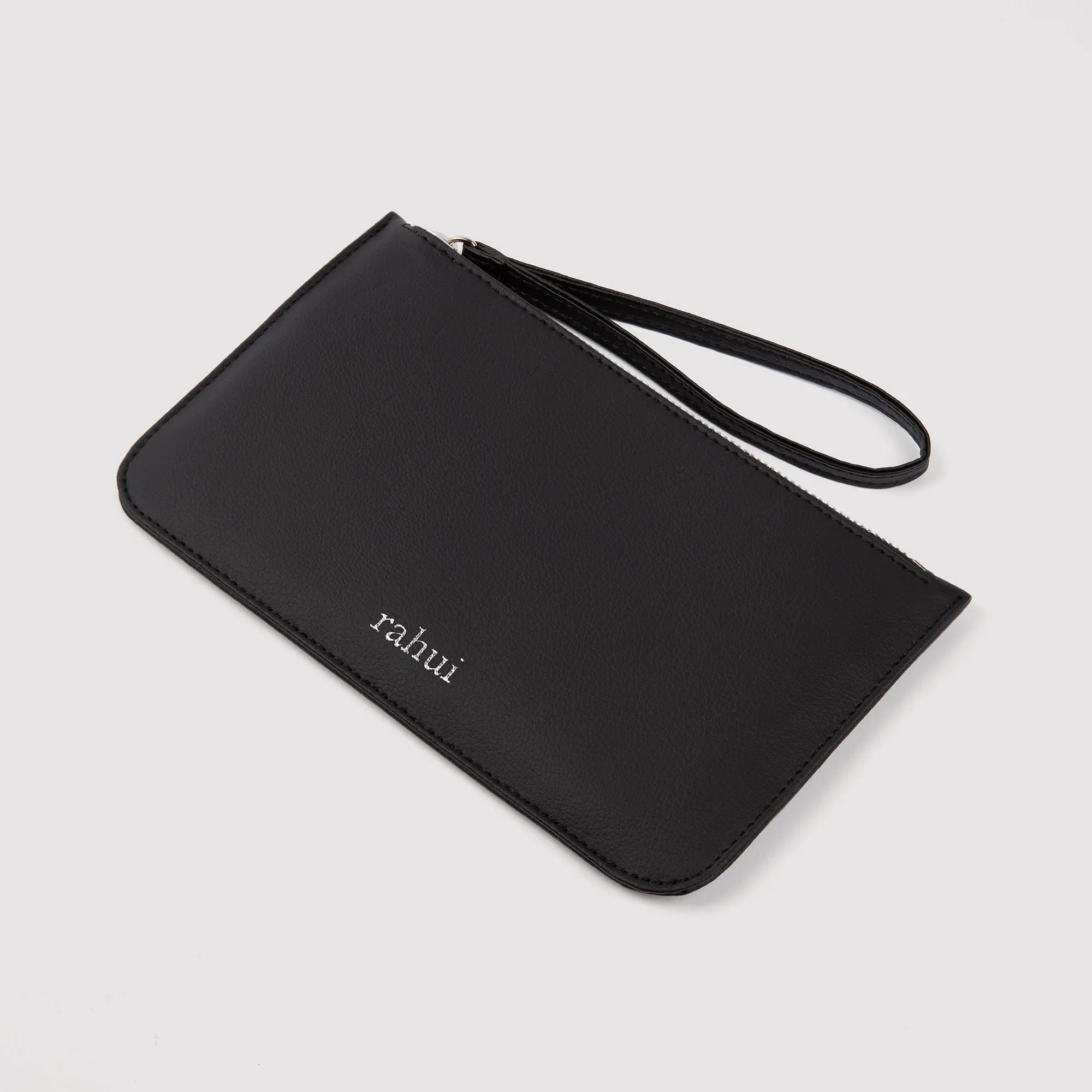 Sakura Piñatex Leather Vegan Mini Clutch | Black