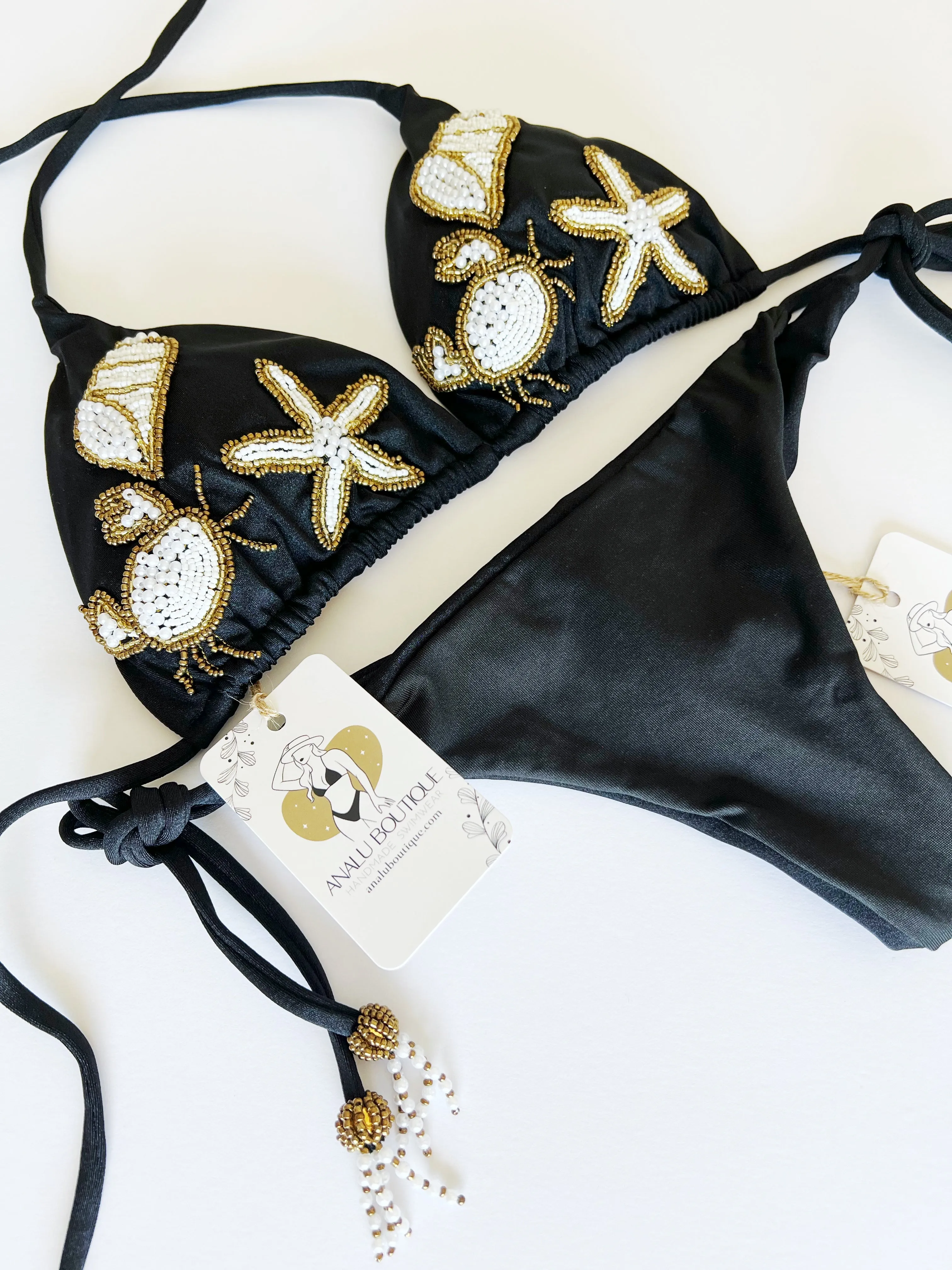 Sea Lover Handmade Beaded Bikini Set