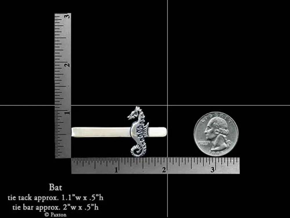 Seahorse Tie Tack or Seahorse Tie Bar / Tie Clip Sterling Silver
