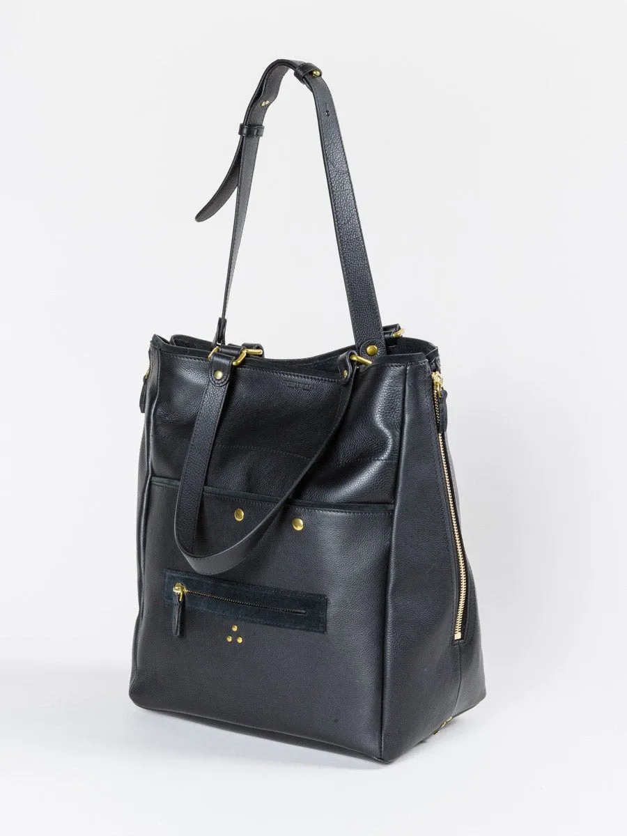 serge tote - black