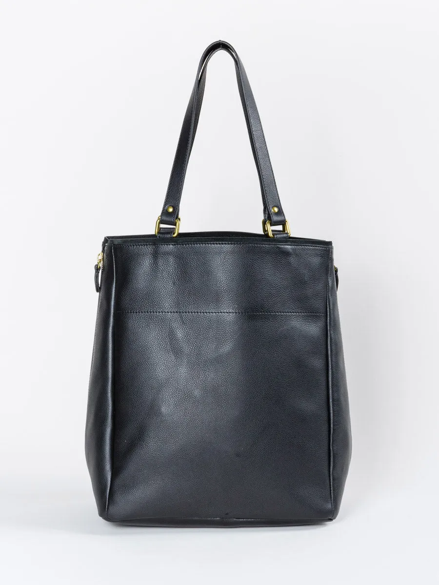 serge tote - black