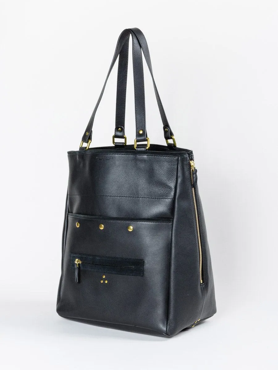 serge tote - black