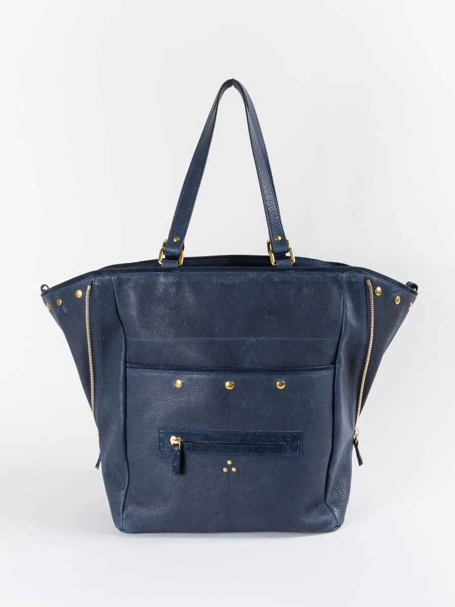 serge tote - navy