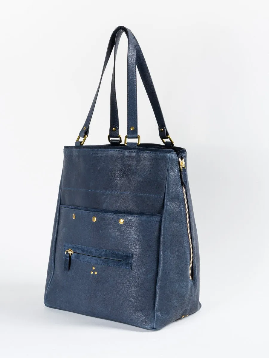 serge tote - navy