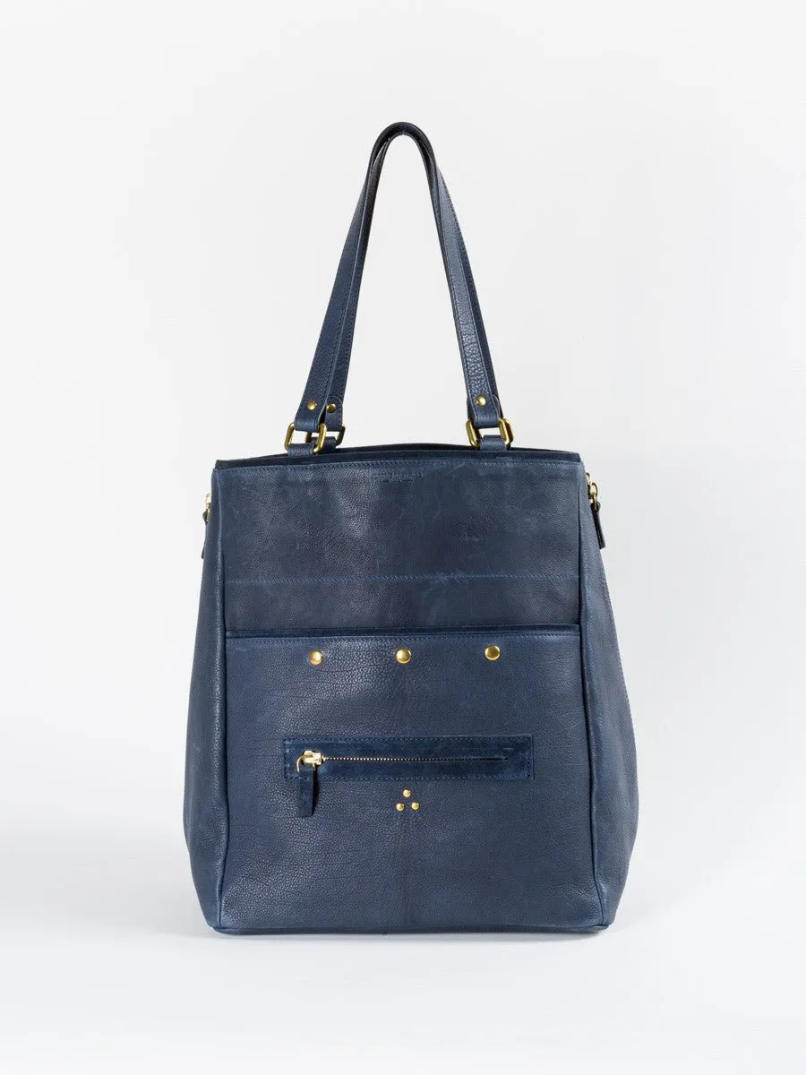 serge tote - navy